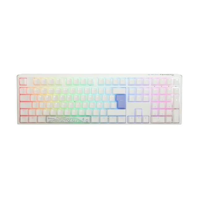Detalle de Ducky One 3 Classic Full-Size Cherry MX Red Hot-Swap RGB PBT Blanco ⌨