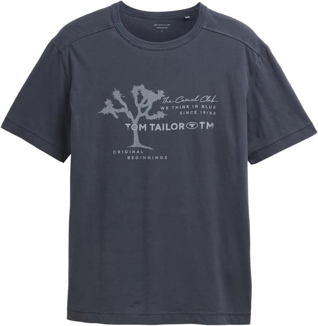 Detalle de TOM TAILOR 1046729 T-Shirt da uomo: comfort e vestibilità comoda