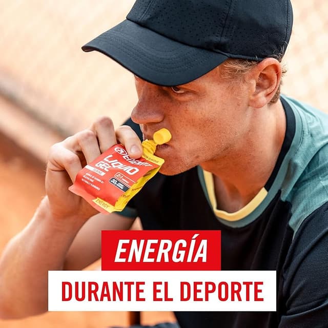 Detalle de ENERVIT Liquid Gel Limón 🍋, Energía para Deportes de Resistencia