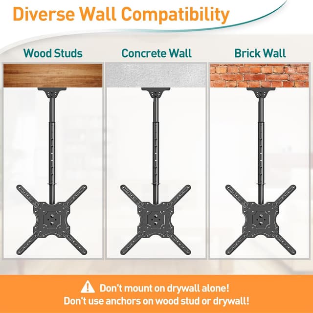 Thumbnail 6 de ELIVED Ceiling TV Bracket 1M height