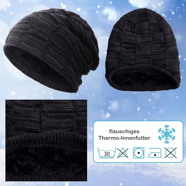 Thumbnail 2 de Compagno Beanie gefüttert Einheitsgröße 52 cm 🧣