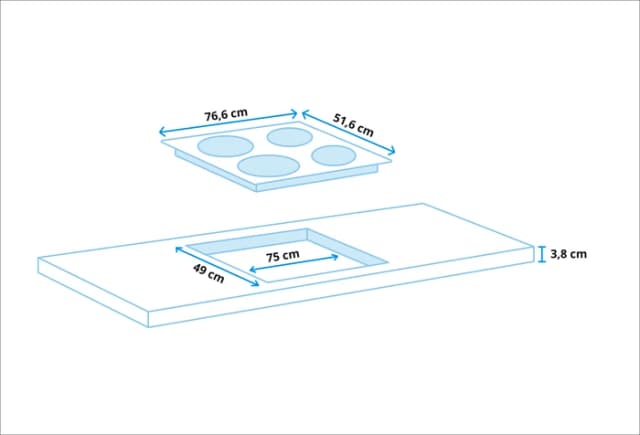 Thumbnail 5 de AEG HKA8578RAD Glaskeramik Kochfeld mit Bräterzone