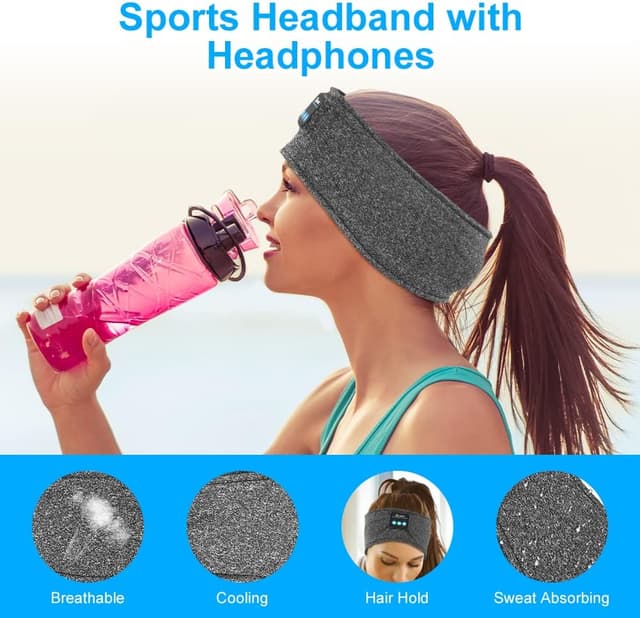 Detalle 2 de flintronic Bluetooth Sleep Headphones 180 mAh