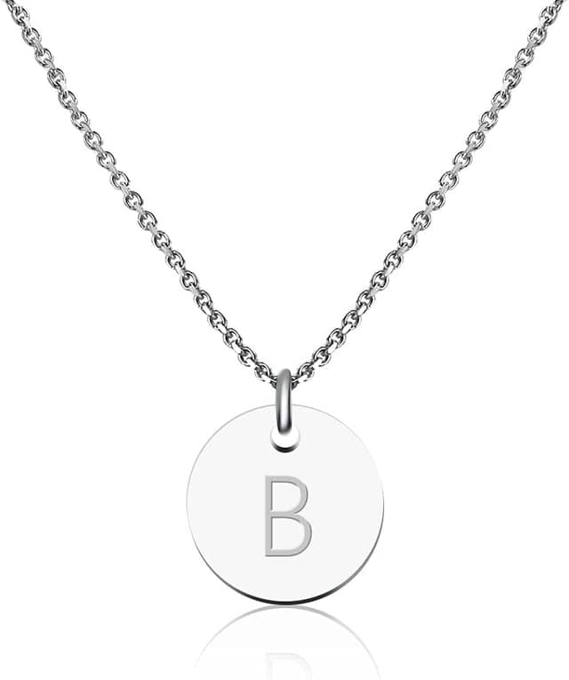 Thumbnail 6 de Collier à pendentif lettre gravée Good.Designs (GD GOOD.designs) argenté pour femme