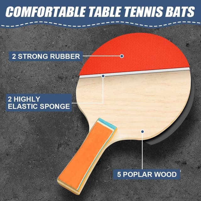 Thumbnail 5 de flintronic Raqueta de tenis de mesa Set portátil para (Ping Pong)