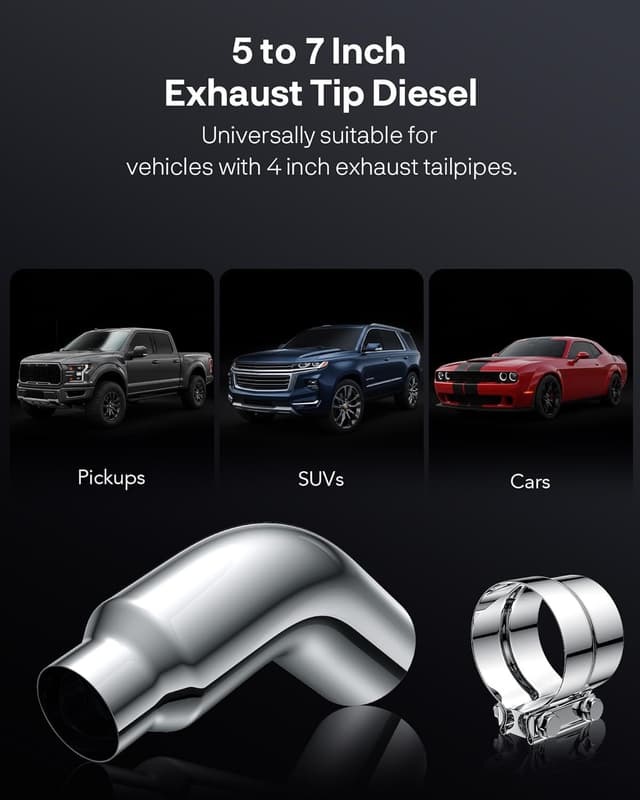 Thumbnail 5 de JY PERFORMANCE 5 Inch ID Diesel Exhaust Tip 23