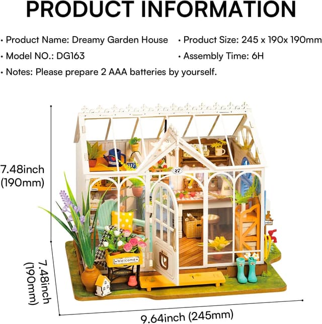 Detalle de Rolife Dreamy Garden Haus Puppenhaus mit LED