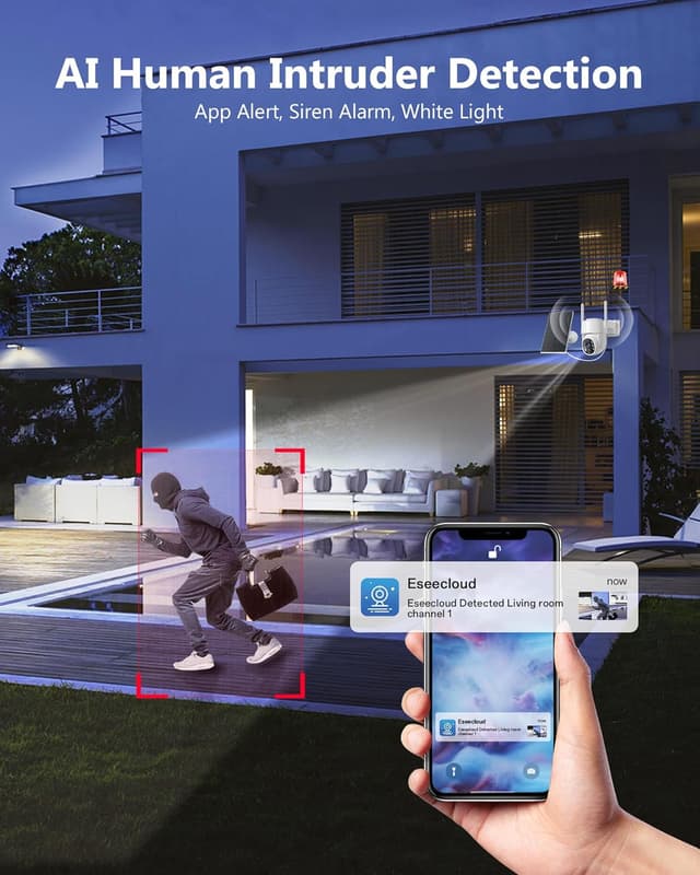 Thumbnail 6 de Gianteye 2K Wireless Outdoor Security Camera 2-pack