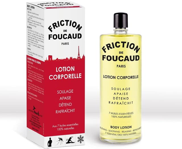 Detalle de Friction de Foucand Flacone di vetro 250 ml – concentrato di oli essenziali per tonificare, rinfrescare e lenire