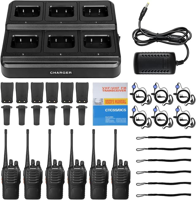 Thumbnail 5 de pxton PX-888S walkie talkies 6 Pack