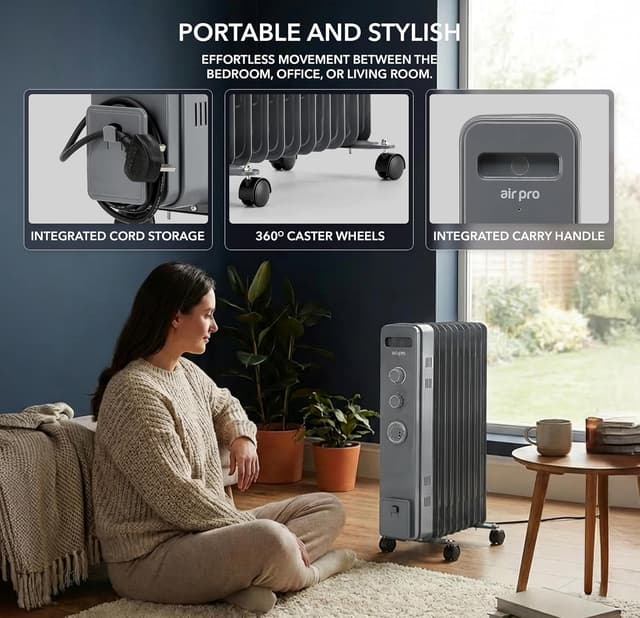 Thumbnail 6 de Air Pro 2500W Oil Filled Radiator