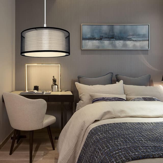 Detalle de Frideko ceiling lampshade 30cm black