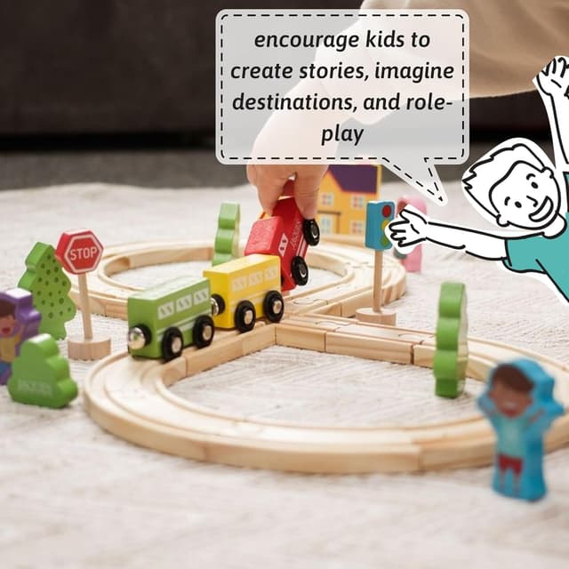 Thumbnail 2 de Jaques of London Train Set: Wooden Toy Train