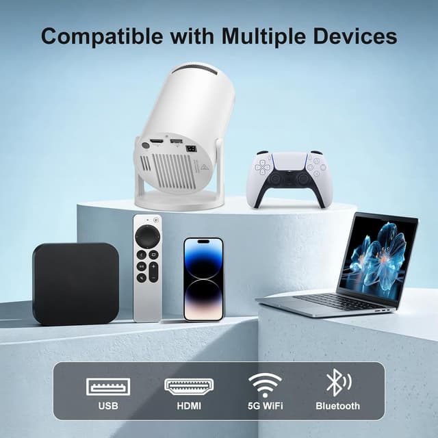 Detalle de HY300Pro Mini Projector 12,000 lumens 4K