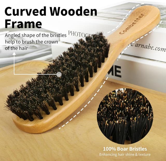 Detalle 2 de Mini cepillos desenredantes de bambú