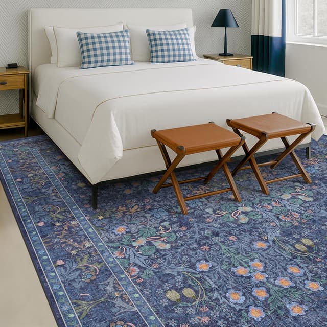 Detalle 2 de Hazo Haus 6x8 Oriental Rug, Stain-Resistant