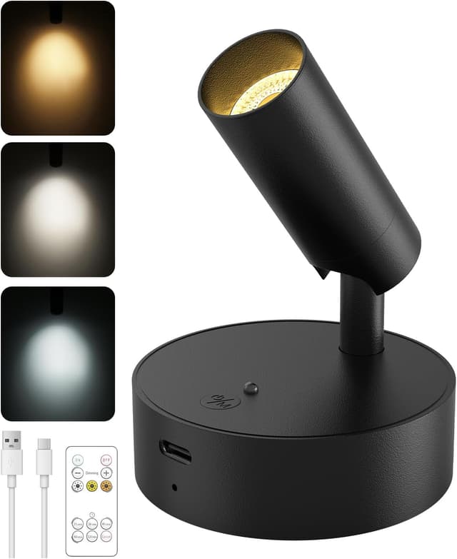 Detalle de Kabellose Spotlight Aufladbar Wandstrahler Innen