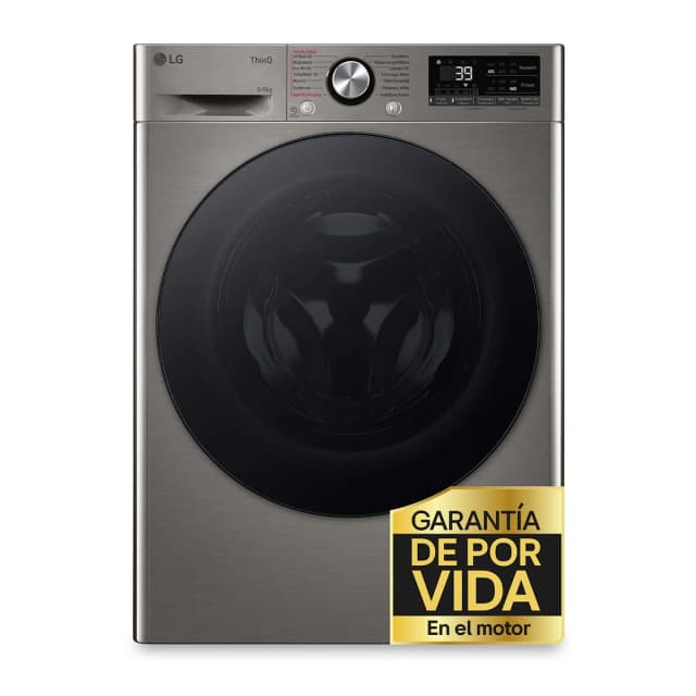 Detalle de LG F4DR7009AGS lavadora secadora 9 kg/6 kg 1400 rpm
