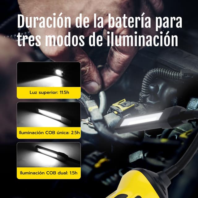 Thumbnail 1 de Mcbazel Lámpara de Trabajo LED recargable 3000 mAh