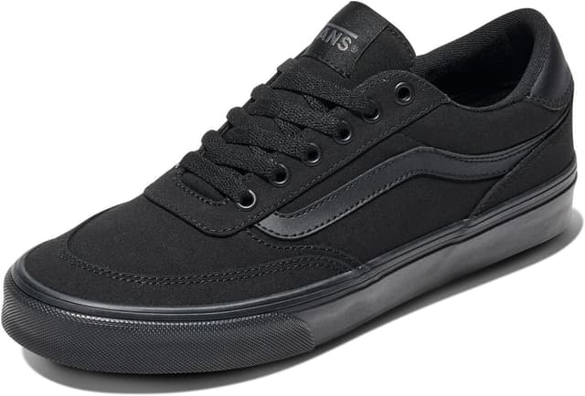 Detalle de Vans Herren Turnschuhe Brooklyn aus Wildleder – Black/Asphalt