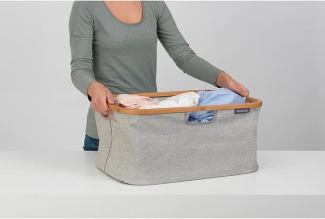 Thumbnail 4 de Brabantia Cesto Plegable con Borde de Bambú 🌿 40L