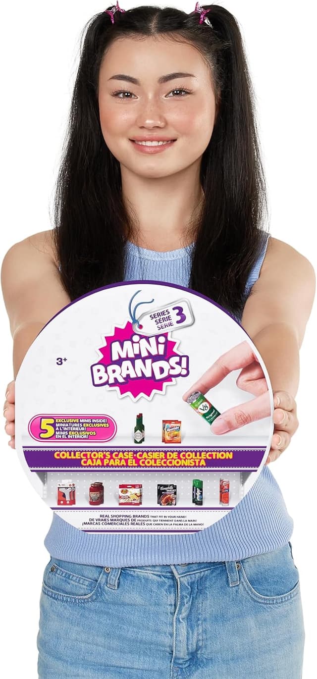 Detalle de Coffret de collection 5 Surprise Mini Brands Global Series 3 par ZURU – Cadeau Fête des Mères
