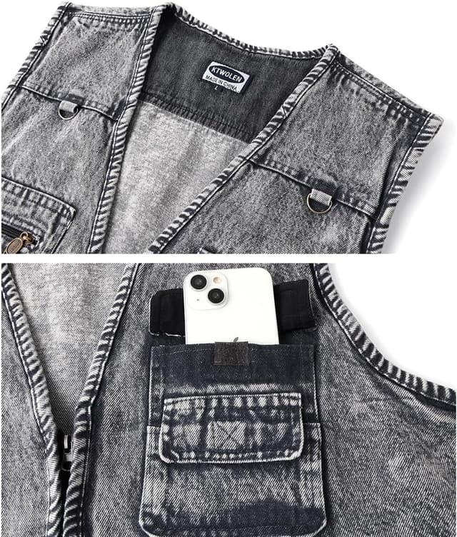 Thumbnail 3 de KTWOLEN Denim Outdoor Weste Herren