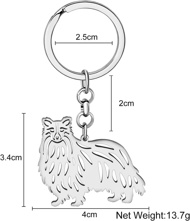 Thumbnail 4 de LONYOO Edelstahl Hund Schlüsselanhänger 12,9 g