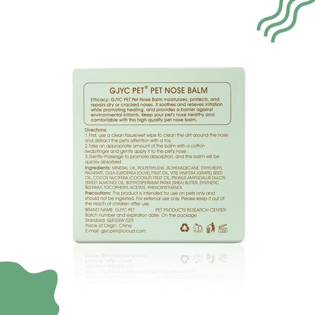 Detalle de Pflanzlicher Nasenbalsam für Hunde (1 oz) – natürliche Feuchtigkeit bei trockener, rissiger Hundenase