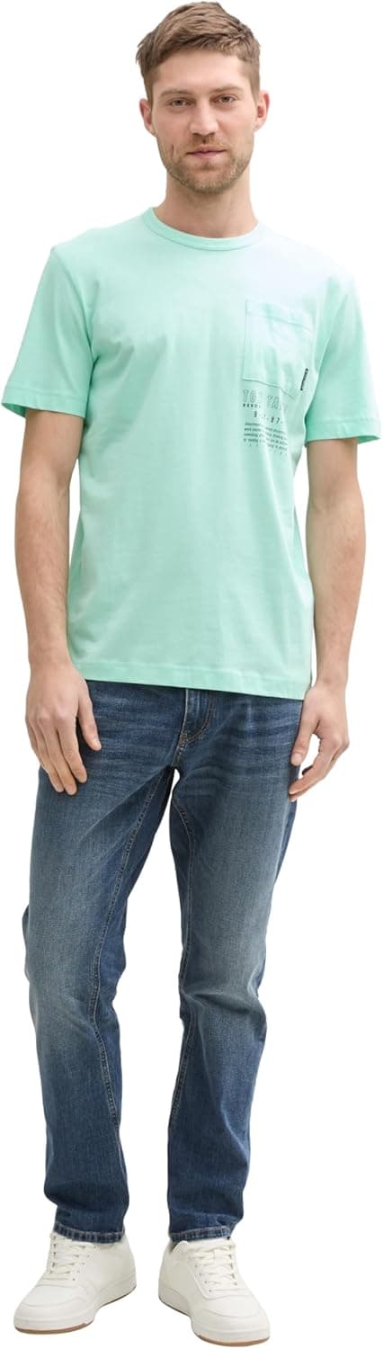 Detalle de TOM TAILOR T-Shirt Uomo a maniche corte