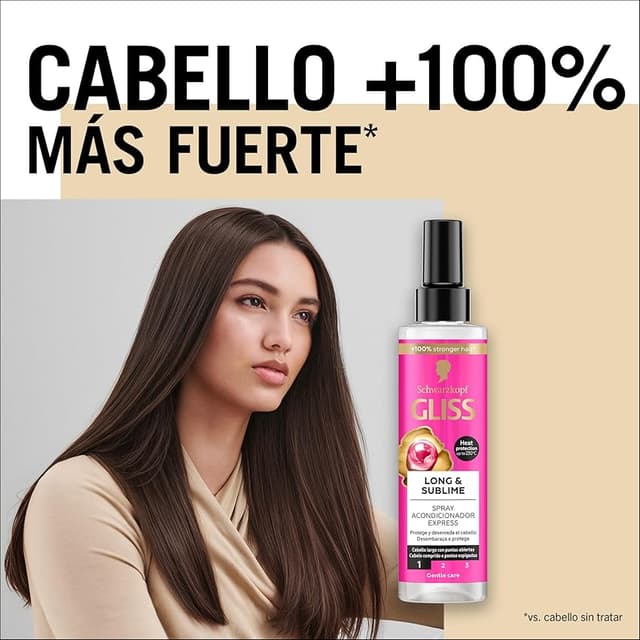 Detalle 2 de Schwarzkopf Gliss Long & Sublime Acondicionador express 6×200 ml