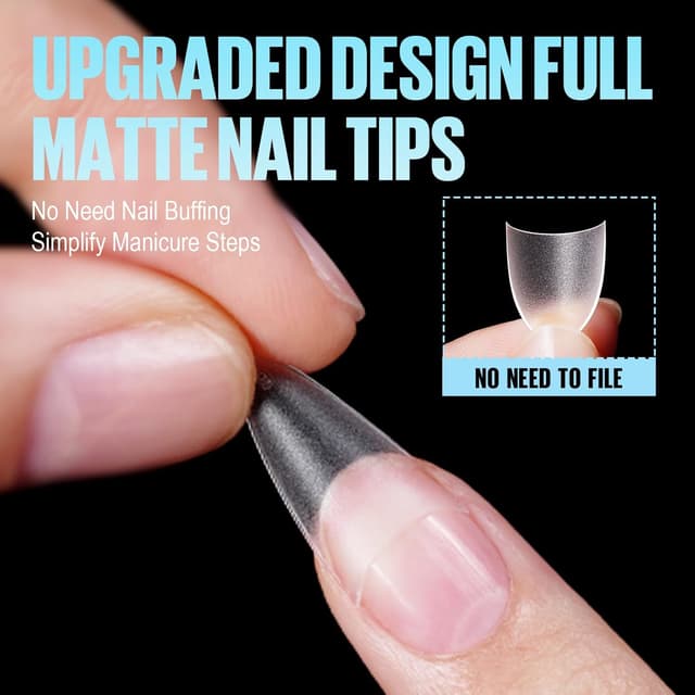 Detalle de TOMICCA 504 Nagel-Tips für Acryl-Optik