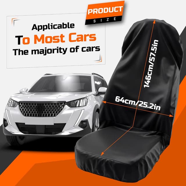 Thumbnail 5 de Einesin Sitzschoner Autositzbezüge universell Schwarz