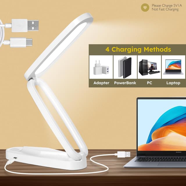 Detalle de Overcomo Rechargeable LED Desk Lamp 3 settings