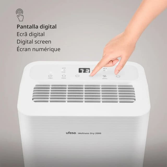 Thumbnail 2 de Ufesa Wellness Dry 2000 Deshumidificador 12 L/día 280 W para 40 m²