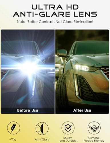 Thumbnail 6 de ATTCL Hombre Gafas de conducción nocturna Night Vision 8587 (marco Al-Mg, lentes amarillas)