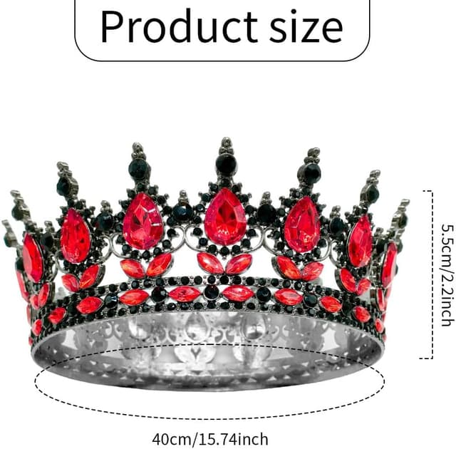 Thumbnail 1 de Princess Tiaras Crystal Rhinestone Tiara 15 cm
