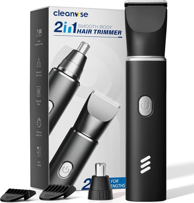 Detalle de Intimrasierer Mann 2‑in‑1 Nasenhaartrimmer