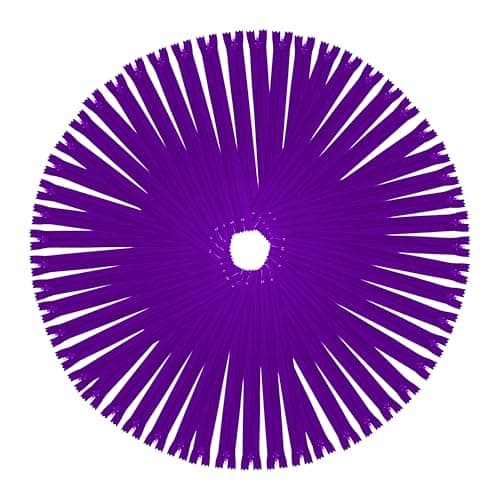 Detalle de Mandala Crafts 85 Purple Nylon Zippers for Sewing