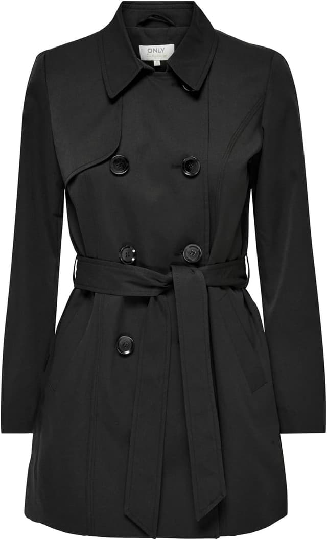 Detalle de ONLY Damen Trenchcoat ONLVALERIE mit Gürtel und Futter