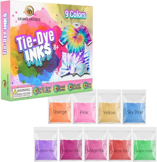 Detalle de Desire Deluxe Tie-Dye Ink 5 couleurs 🎨