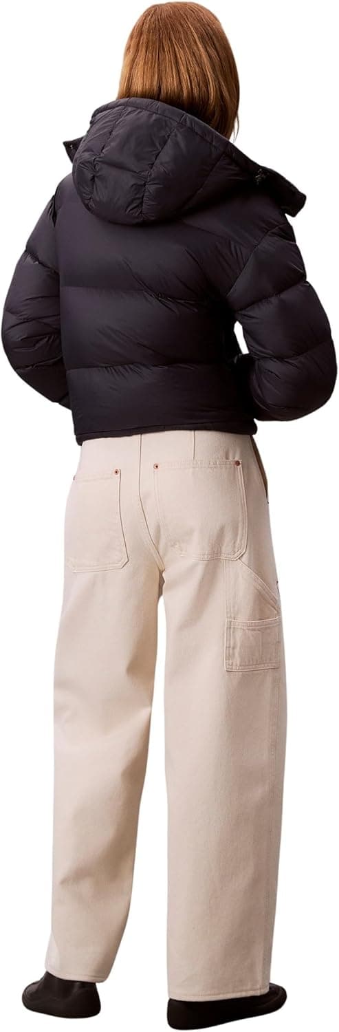 Detalle de Calvin Klein Women’s Essential Mid Weight Puffer Jacket with Hood