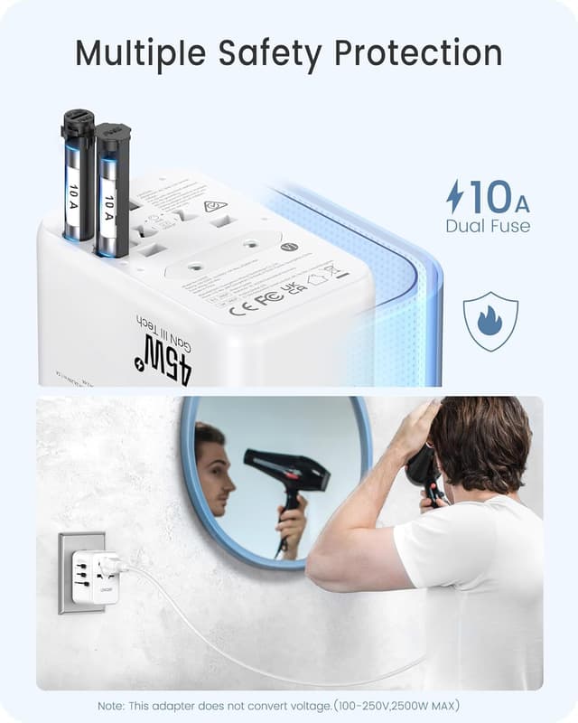 Thumbnail 6 de LENCENT Ladevgerät 45 W GaN III Reiseadapter