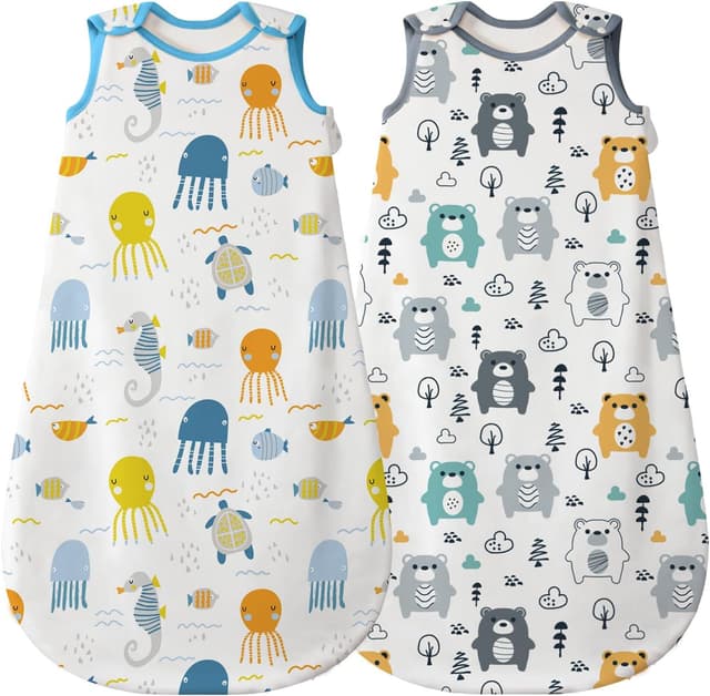 Detalle de Sacco nanna Mosebears in morbido cotone 0,5 tog (12–18 mesi) con cerniera a doppio cursore