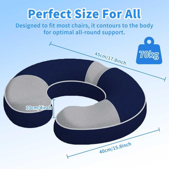 Thumbnail 5 de HJNFL cojín hemorroides memoria U ergonómico