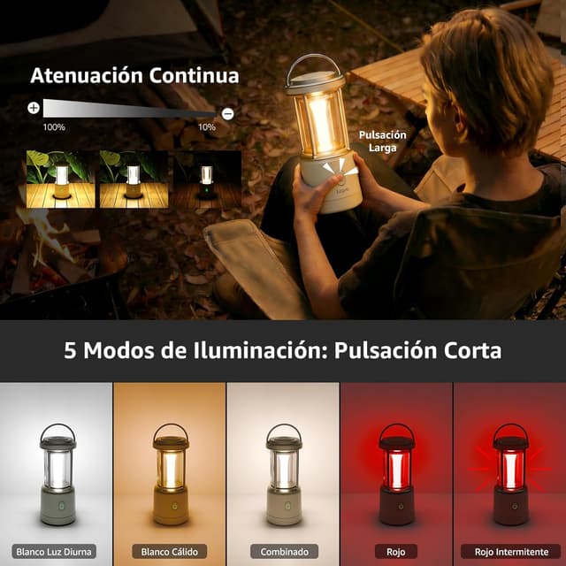 Thumbnail 1 de Lepro Linterna de Cámping 2000 LM