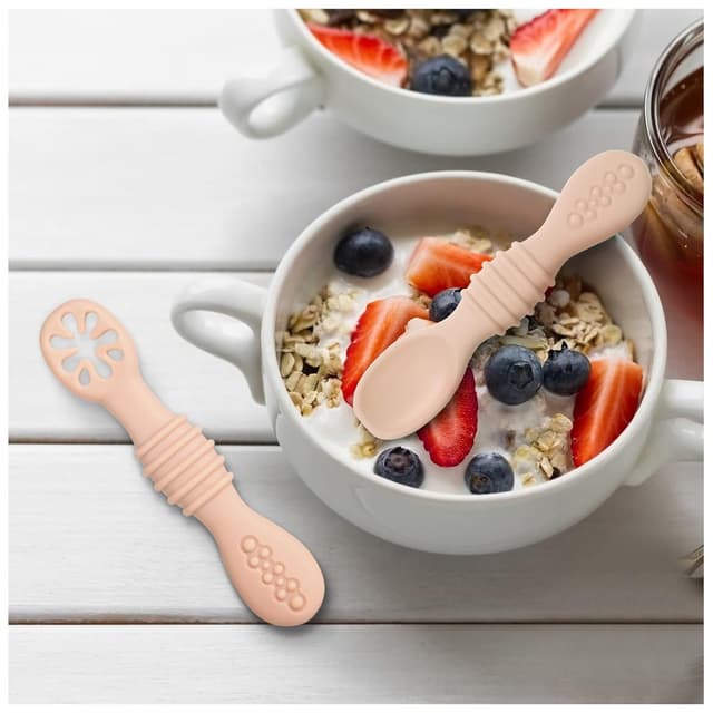 Thumbnail 5 de Vicloon Baby Lernlöffel Silikon 2er Set đ„