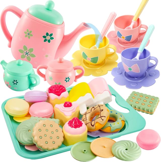Imagen de LINFUN KIDS Afternoon Tea Set for 3–5 Year Olds 🍽 en OfertitasTOP