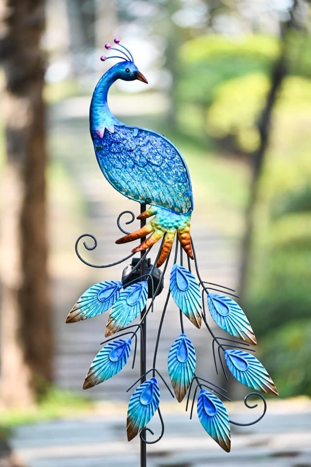 Thumbnail 6 de TERESA'S COLLECTIONS Peacock Solar Stake Light