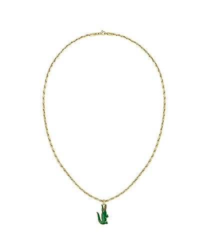 Detalle de Lacoste ARTHOR Collar 55,8 cm oro Amarillo cocodrilo